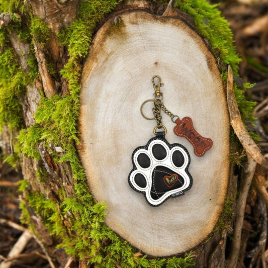 Paw Print- Chala Coin Purse/Key Chain - Mellow Monkey