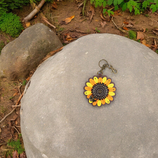 Sunflower- Chala Coin Purse/Key Chain