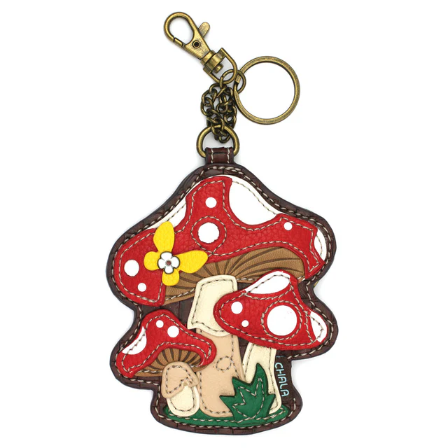 Mushrooms - Chala Coin Purse/Key Chain - Mellow Monkey