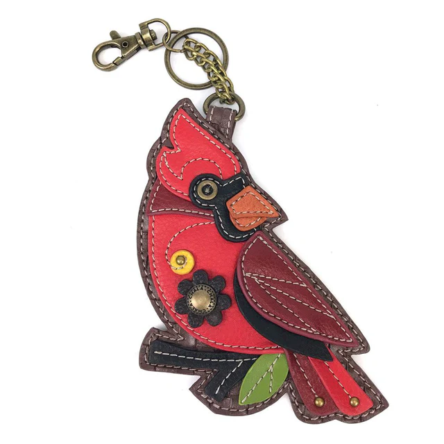 Cardinal - Chala Coin Purse/Key Chain - Mellow Monkey