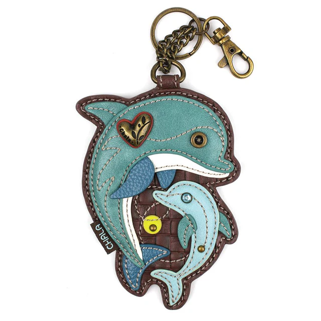 Dolphin - Chala Coin Purse/Key Chain - Mellow Monkey