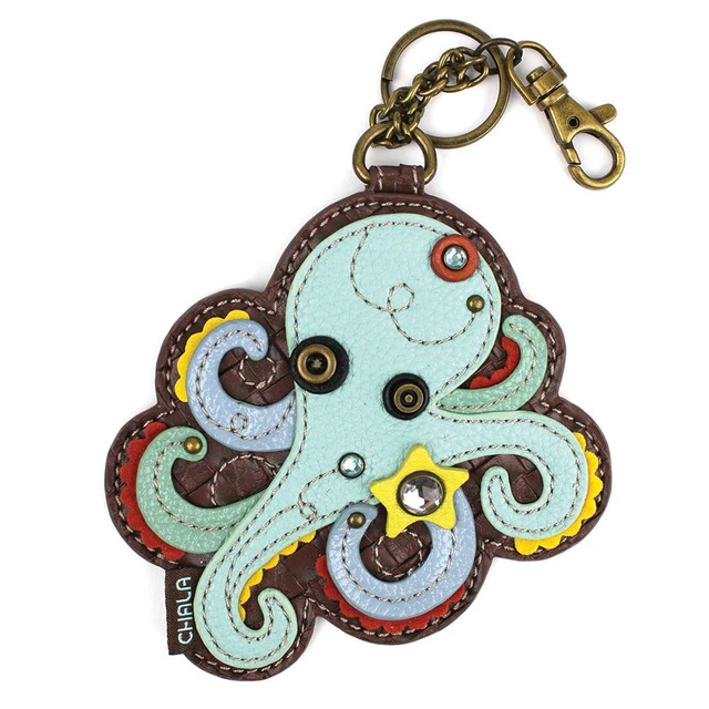 Octopus - Chala Coin Purse/Key Chain - Mellow Monkey