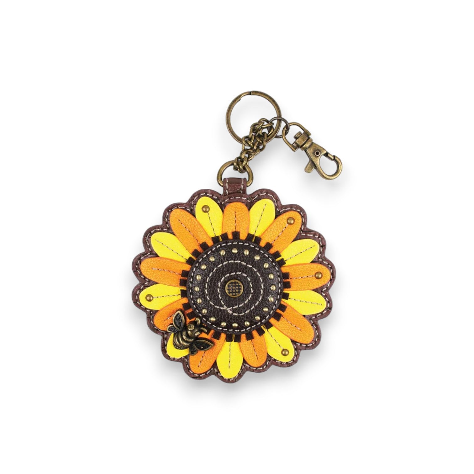 Sunflower- Chala Coin Purse/Key Chain - Mellow Monkey