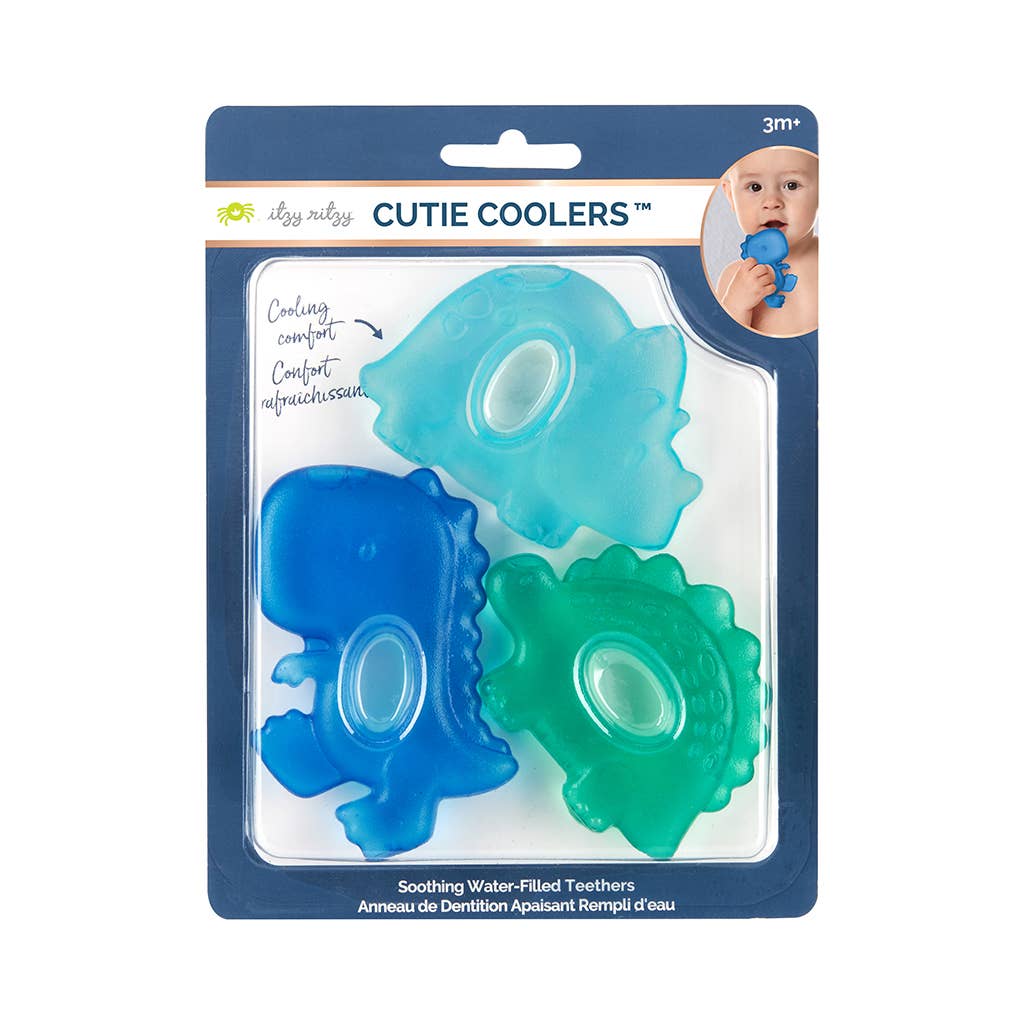 Cutie Coolers™ Water Filled Teethers (3-pack): Dino - Mellow Monkey