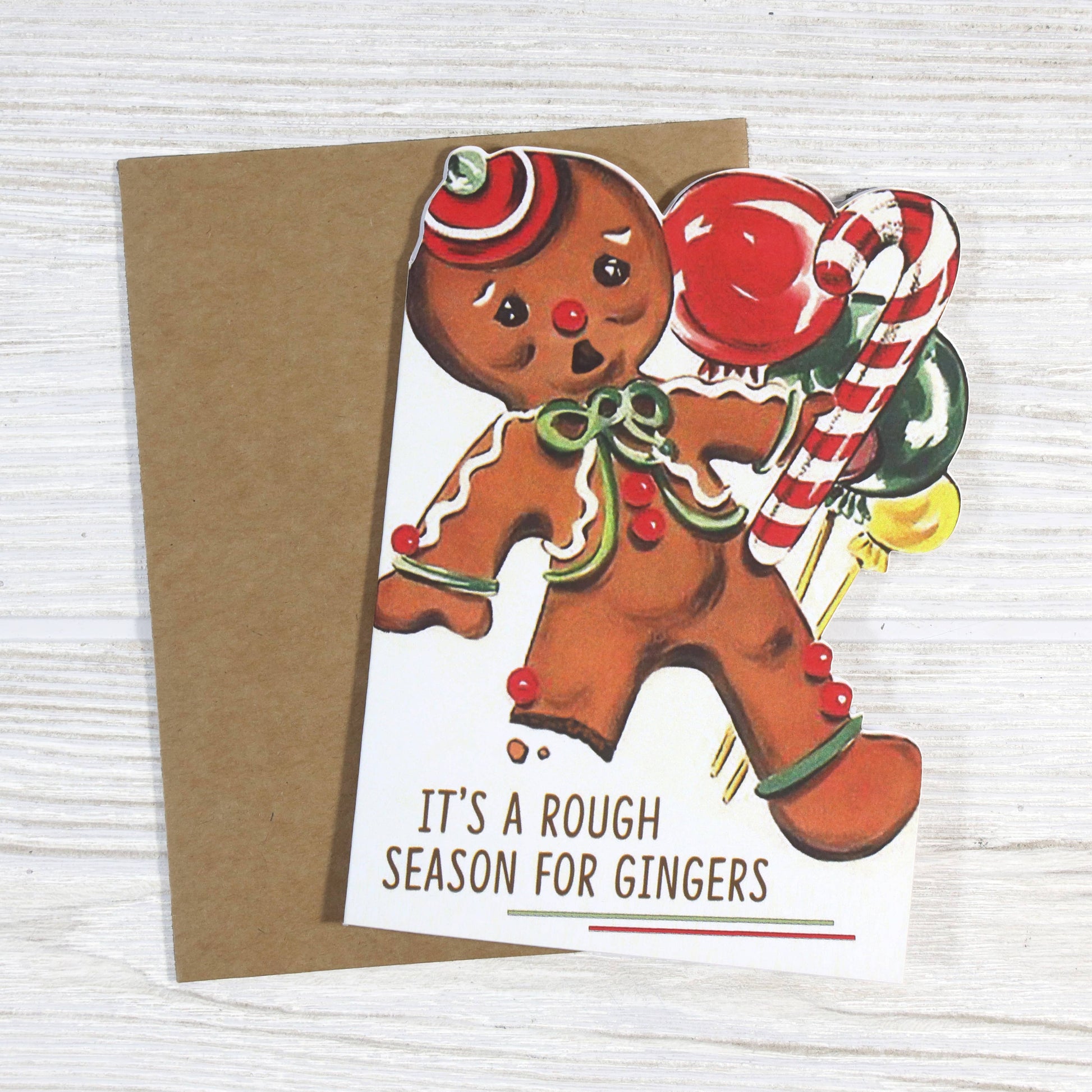 It’s a Rough Season for Gingers - Funny Christmas Card - Mellow Monkey