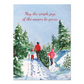 Cutting The Tree Holiday Greeting Card - Pack of 10 - Mellow Monkey