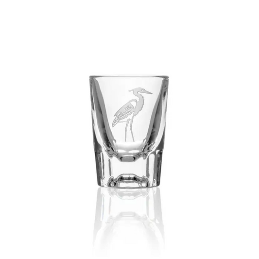 Heron Fluted Shot Glass - 2oz - Mellow Monkey