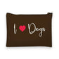 I Heart Dogs - Zippered Pouch - Mellow Monkey