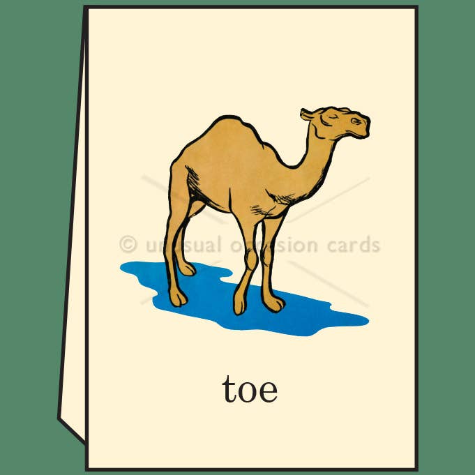 Camel Toe - Greeting Card - Mellow Monkey