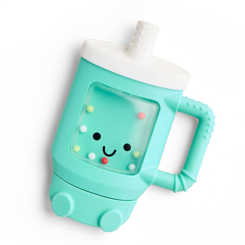 Sweetie Shake Plus™ - Tumbler Teething + Rattle Toy - Mellow Monkey