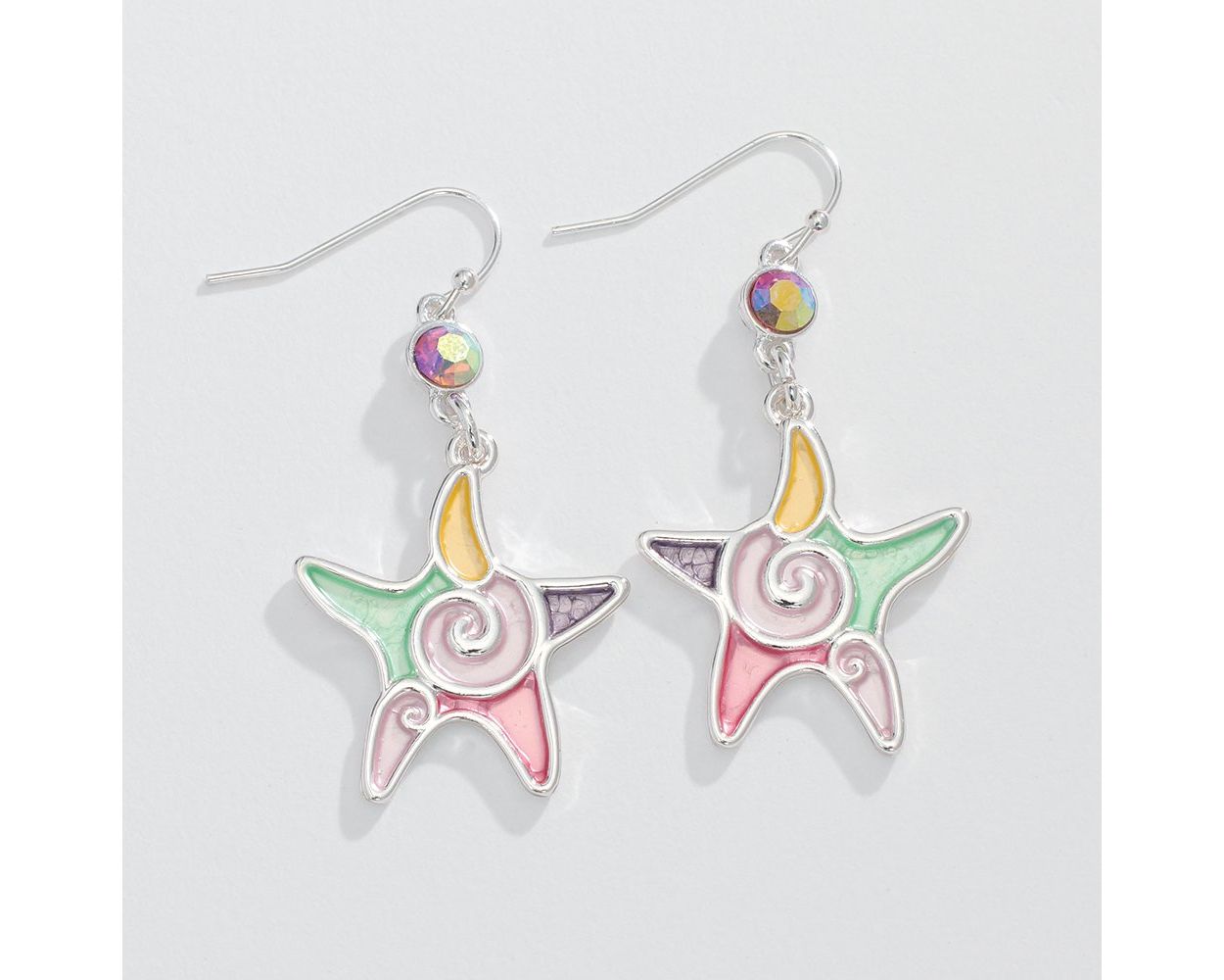 Multi Color Starfish - Earrings - Mellow Monkey