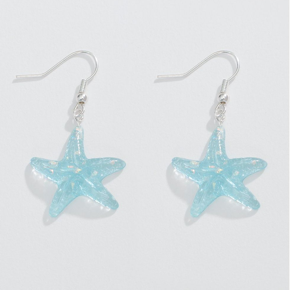 Blue Starfish- Earrings - Mellow Monkey