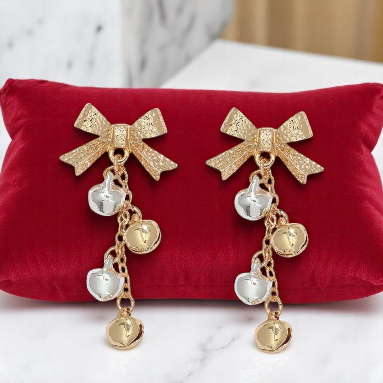 Bows and Bells Earrings - Mellow Monkey