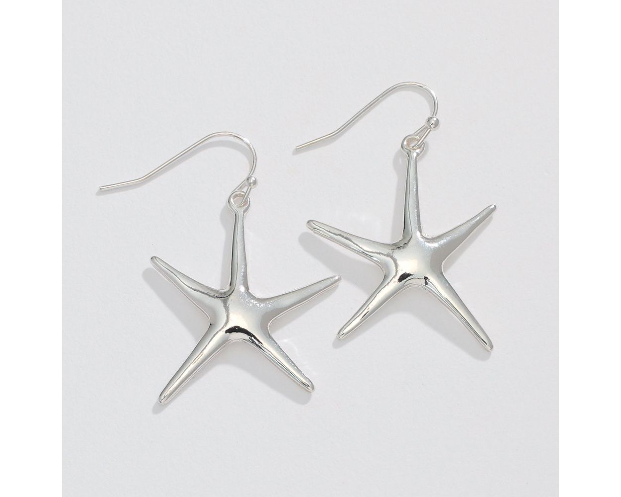 Silver Starfish - Earrings - Mellow Monkey
