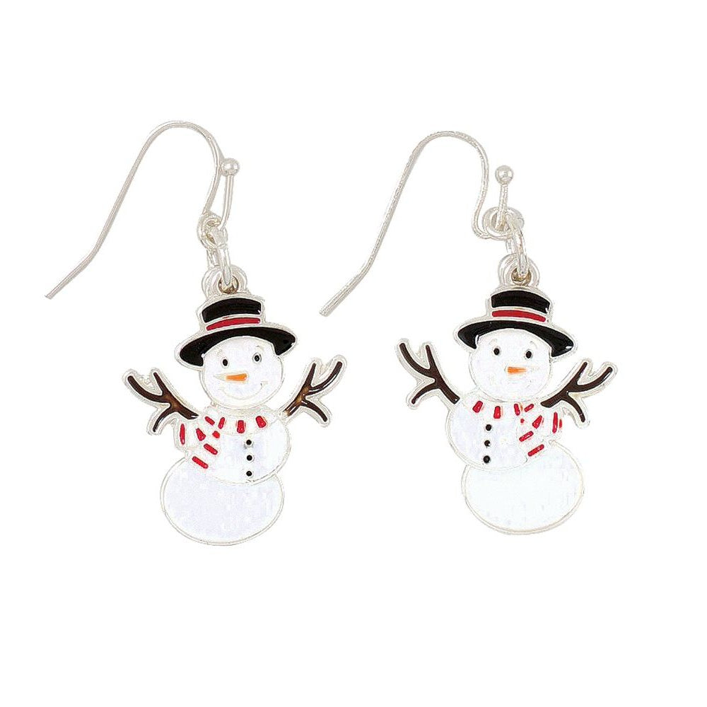 Earrings - Moveable Snowmen - Mellow Monkey