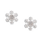 Matte Silver Snowflake Earrings - Mellow Monkey