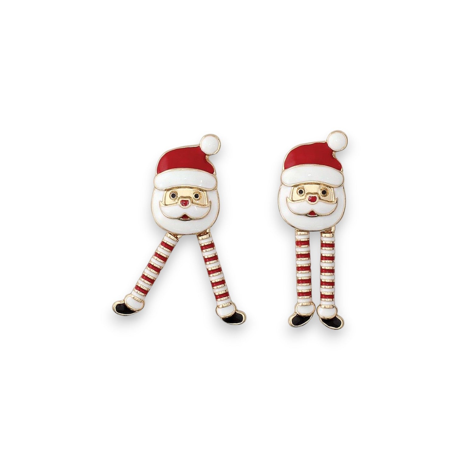 Dancing Santas Holiday Earrings - Mellow Monkey