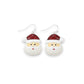 Jolly Santas With Glitter Enamel Holiday Earrings