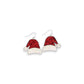 Red Glitter Santa Hats Holiday Earrings