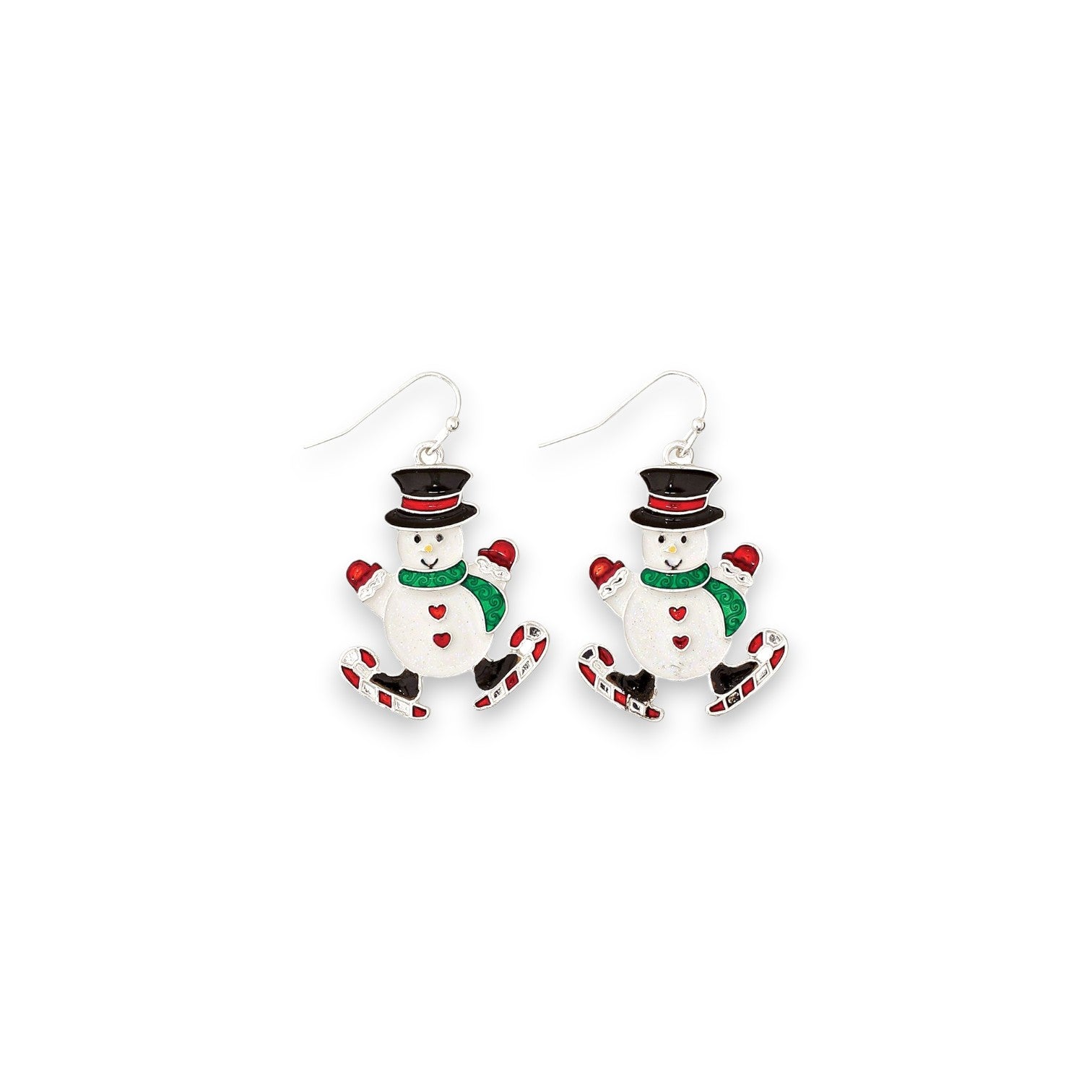 Jolly Snowmen On Candy Cane Ice Skates - Mellow Monkey