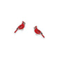 Red Enamel Cardinals Holiday Earrings