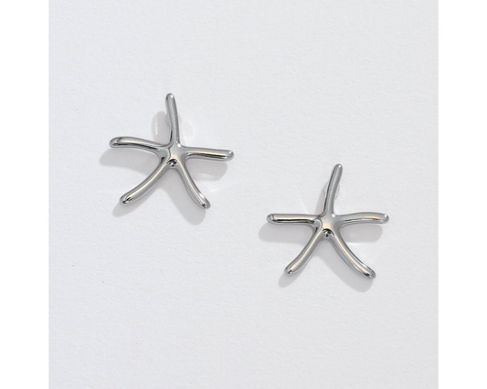 Classic Silver Starfish - Earrings - Mellow Monkey