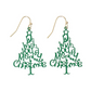 We Wish You a Merry Christmas Tree Holiday Earrings