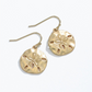 Matte Gold Sand Dollars - Earrings - Mellow Monkey