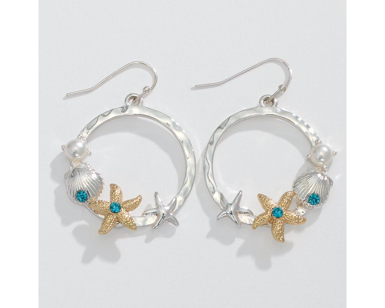 Two-tone Coastal - Earrings - Mellow Monkey