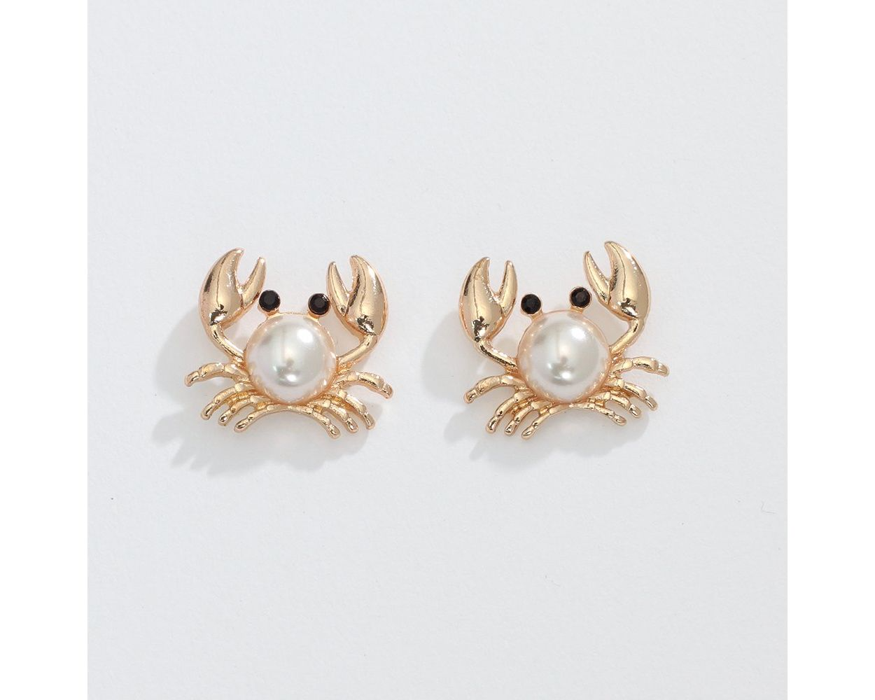 Gold and Pearl Crabs - Earrings - Mellow Monkey