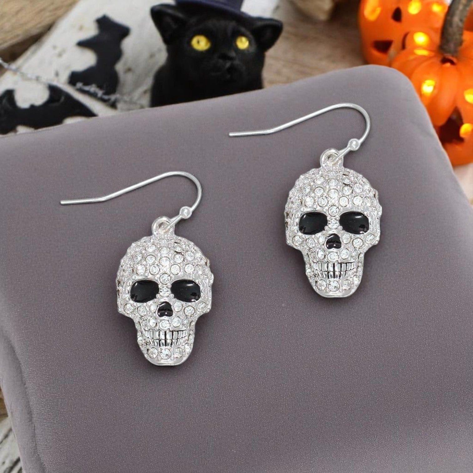 Crystal Skulls Earrings - Mellow Monkey