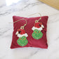 Enamel Christmas Grinch Earrings - Mellow Monkey