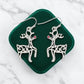 Silver Prancing Rudolph Earrings - Mellow Monkey