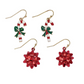 Candy Cane and Bow Earrings Duo - Mellow Monkey