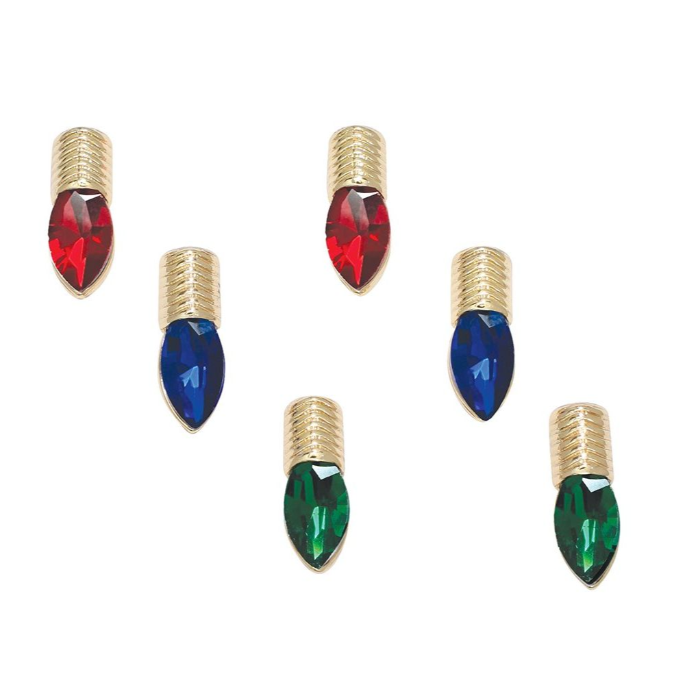 Crystal Christmas Bulbs Earrings - Mellow Monkey