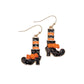 Orange Witch Legs with Bow Earrings - Mellow Monkey
