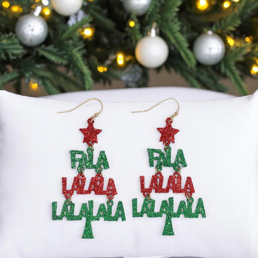 FaLaLa Christmas Tree Earrings - Mellow Monkey