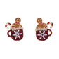 Hot Chocolate with Pearls Earrings - Mellow Monkey