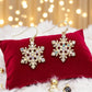 Gold Snowflake Abalone Crystals Earrings - Mellow Monkey
