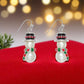 Snowman with Scarf Earrings - Mellow Monkey