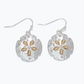 Two Tone Sand Dollar - Earrings - Mellow Monkey