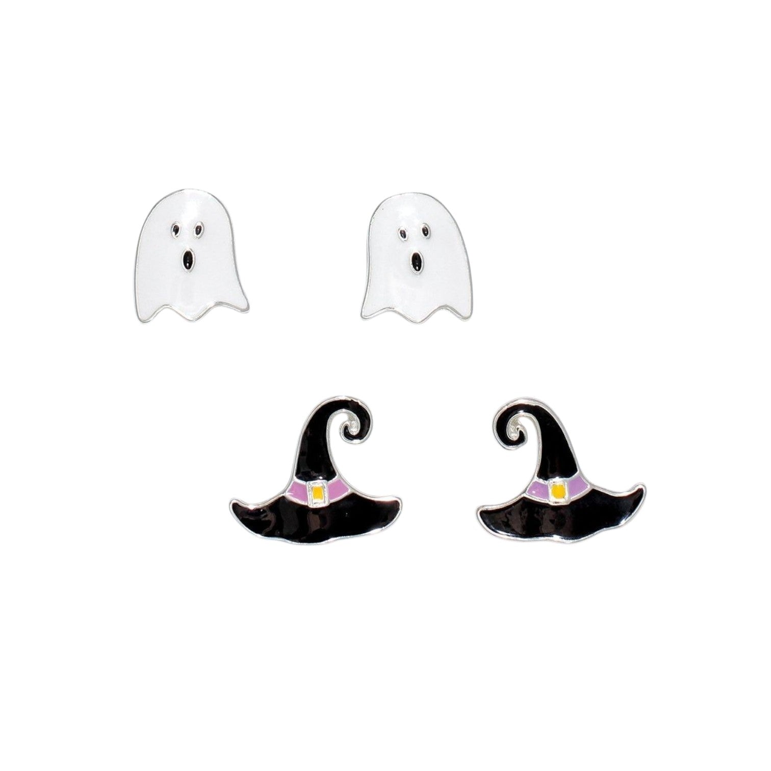 Ghost & Witch Hat Earring Duo - Mellow Monkey