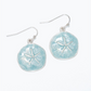 Aqua Swirl With Silver Starfish - Earrings - Mellow Monkey