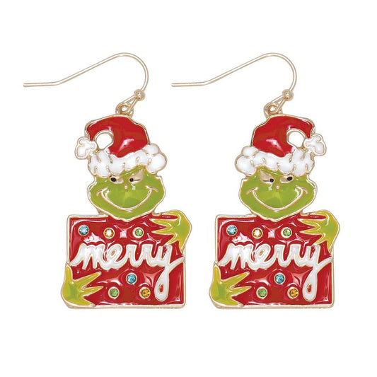 Earrings - Merry Green One - Mellow Monkey