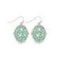 Silver Starfish In Mint With Filigree - Earrings - Mellow Monkey