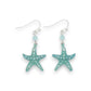 Mint Starfish With Crystals - Earrings - Mellow Monkey
