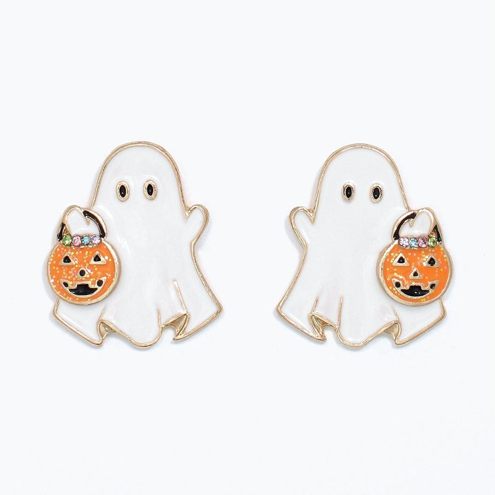 Earrings - Trick - or - Treating Ghosts - Mellow Monkey
