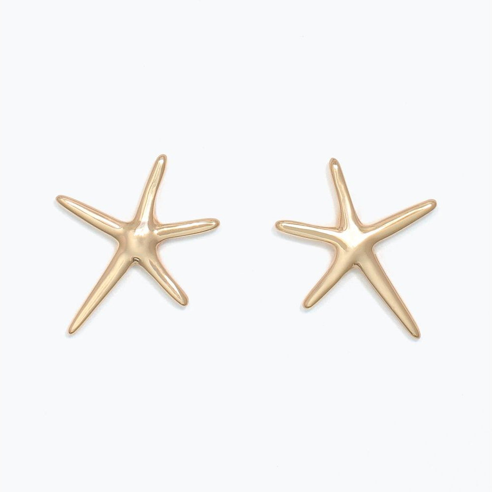 Classic Gold Starfish Post - Earrings - Mellow Monkey