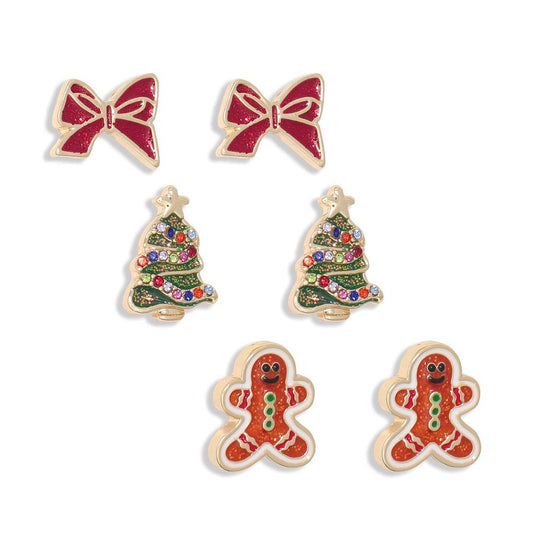 Earrings - Christmas Trio Favorites - Mellow Monkey