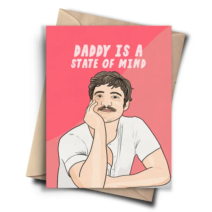 Daddy is a State of Mind - Father's Day Greeting Card - Mellow Monkey